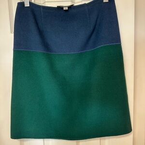At Elegant Blue and Green Women's Skirt
